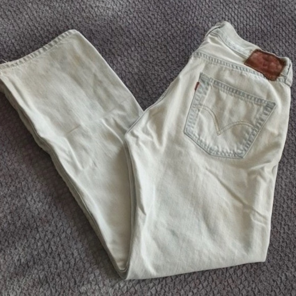 Levi's 501 Jeans Bleach Dyed Denim Pants 30X30